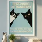 Quadro Decorativo - Bem vindo ao Banheiro