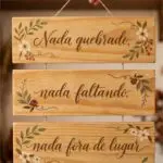 Placa 3 Partes - Nada Quebrado