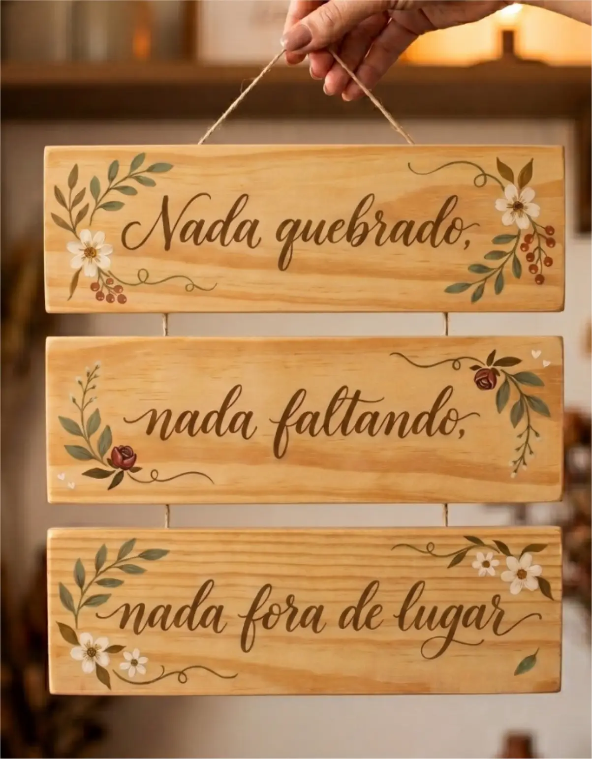 Placa 3 Partes - Nada Quebrado - Imagem 1