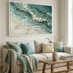 Quadro Decorativo - Abstrato Mar Ondas