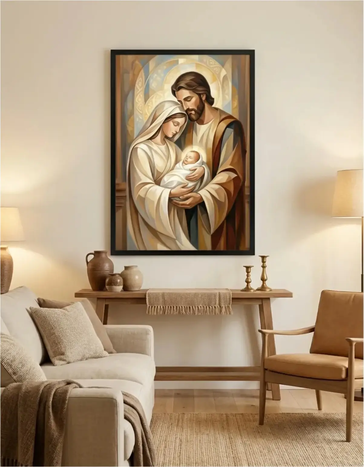 Quadro Decorativo - Sagrada Família - Imagem 1