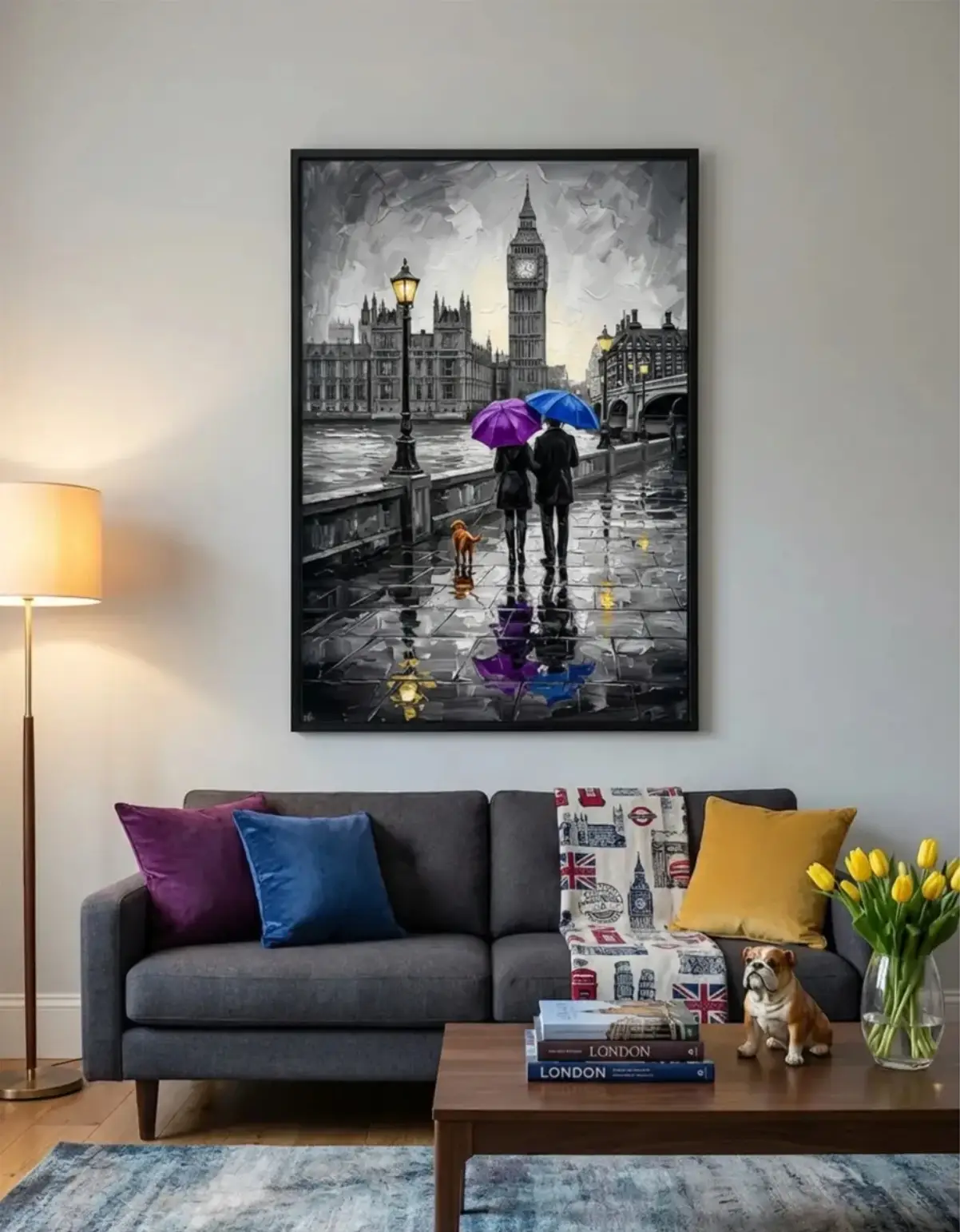 Quadro Decorativo - Casal Londres - Imagem 1