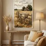 Quadro Decorativo - Fazenda Retrô Bicicleta