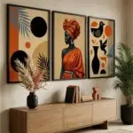 Kit 3 Quadros - Mulher Africana