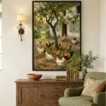 Quadro Decorativo - Galinhas Quintal