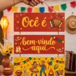 Placa 3 Partes - Ocê é bem vindo