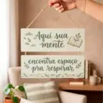 Placa 2 Partes - Aqui sua mente