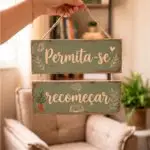 Placa 2 Partes - Permita-se recomeçar
