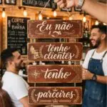 Placa 4 Partes - Eu não tenho clientes