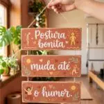 Placa 3 Partes - Postura Bonita