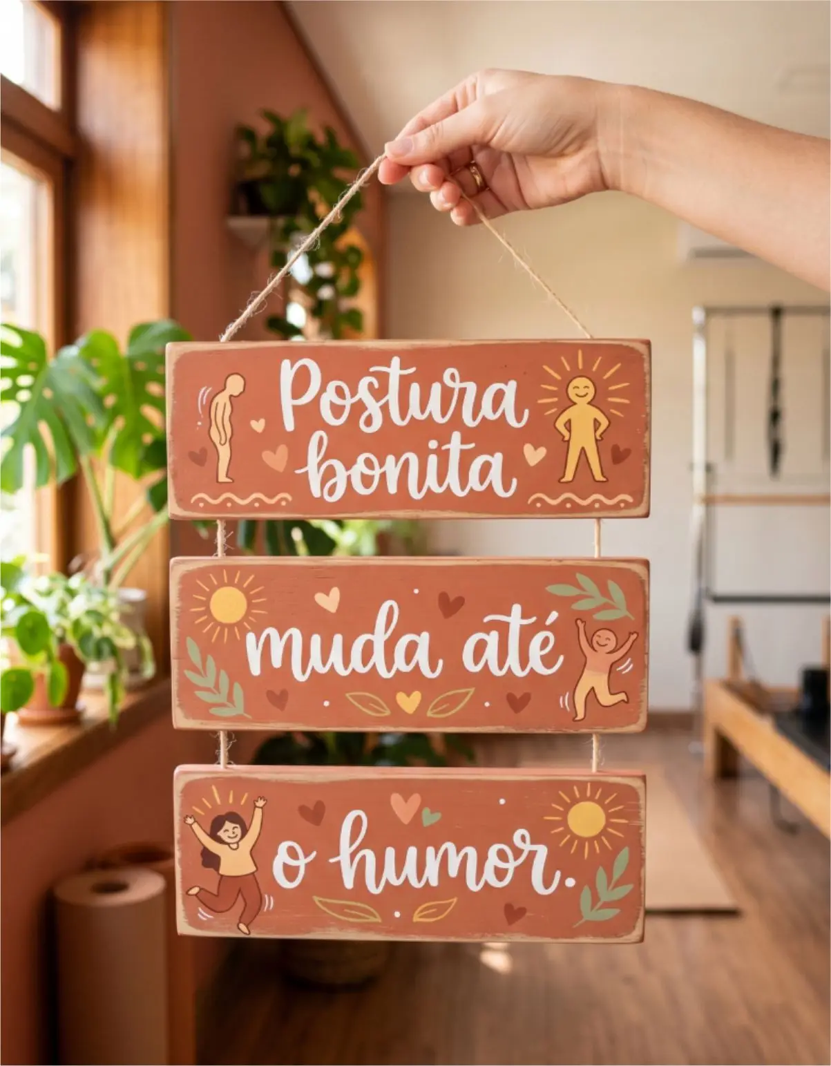 Placa 3 Partes - Postura Bonita - Imagem 1