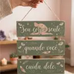 Placa 3 Partes - Seu corpo sente