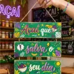 Placa 3 Partes - Açaí que salva