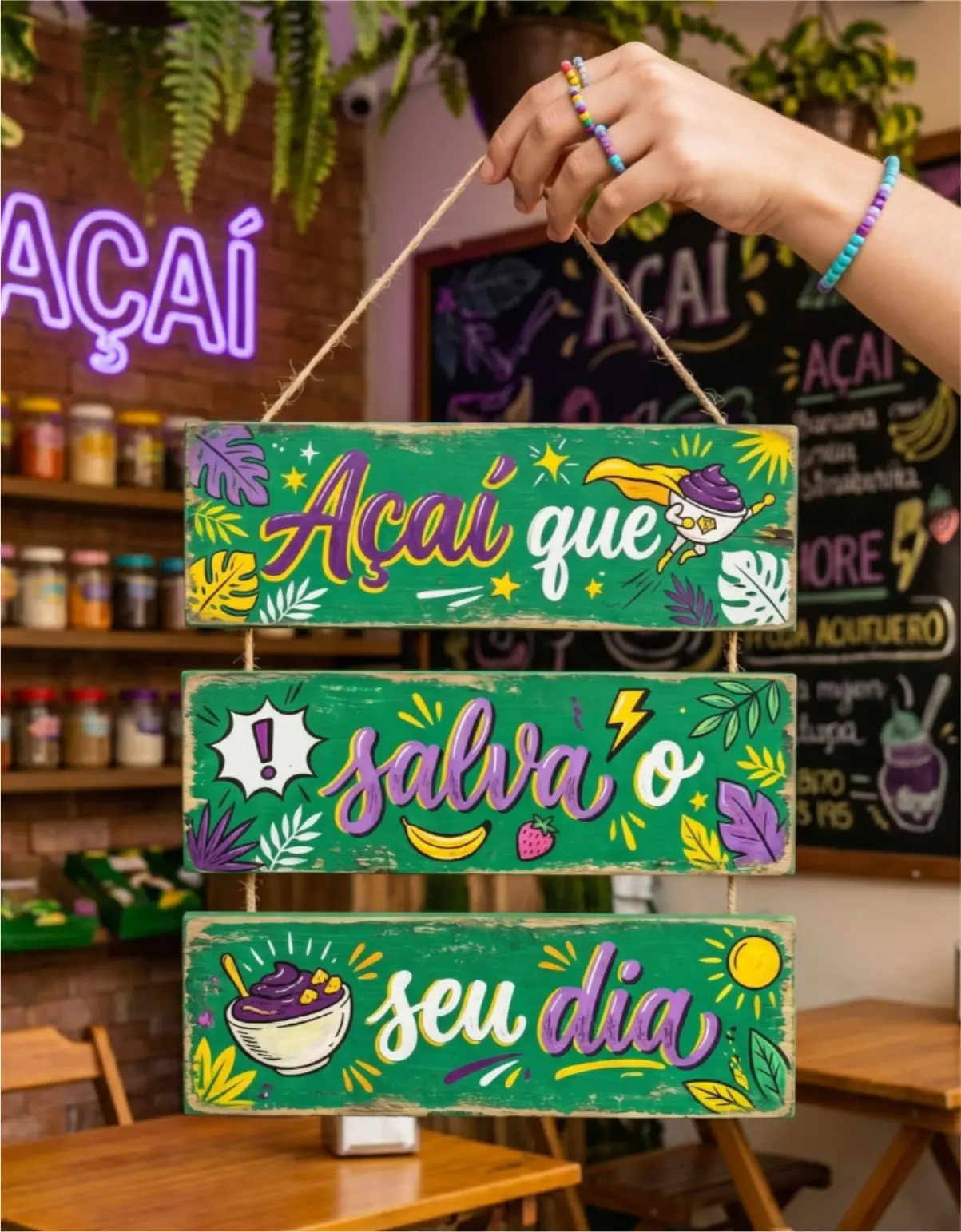 may005 Placa 3 Partes - Açaí que salva - Imagem 1