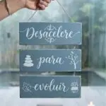 Placa 3 Partes - Desacelere para evoluir