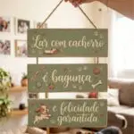 Placa 3 Partes - Lar com cachorro