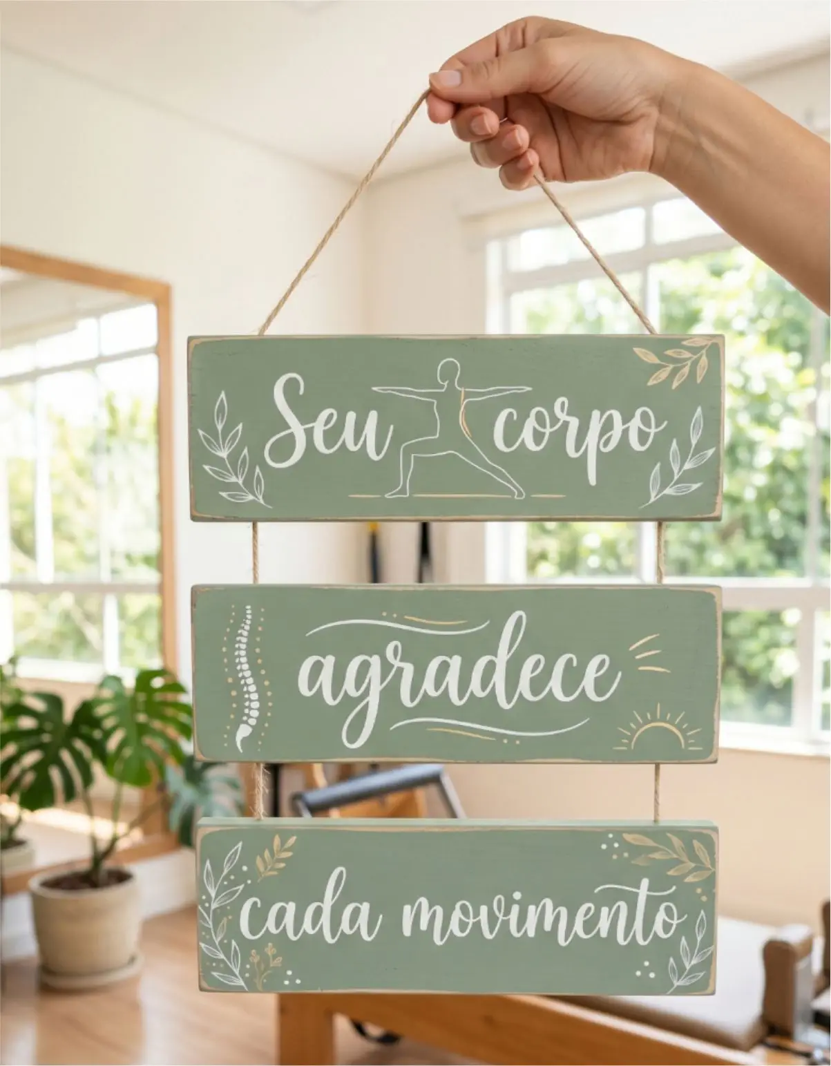 may010 Placa 3 Partes - Seu corpo agradece - Imagem 1