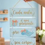 Placa 4 Partes - Cada aula é um Presente