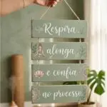 Placa 4 Partes - Confia no Processo