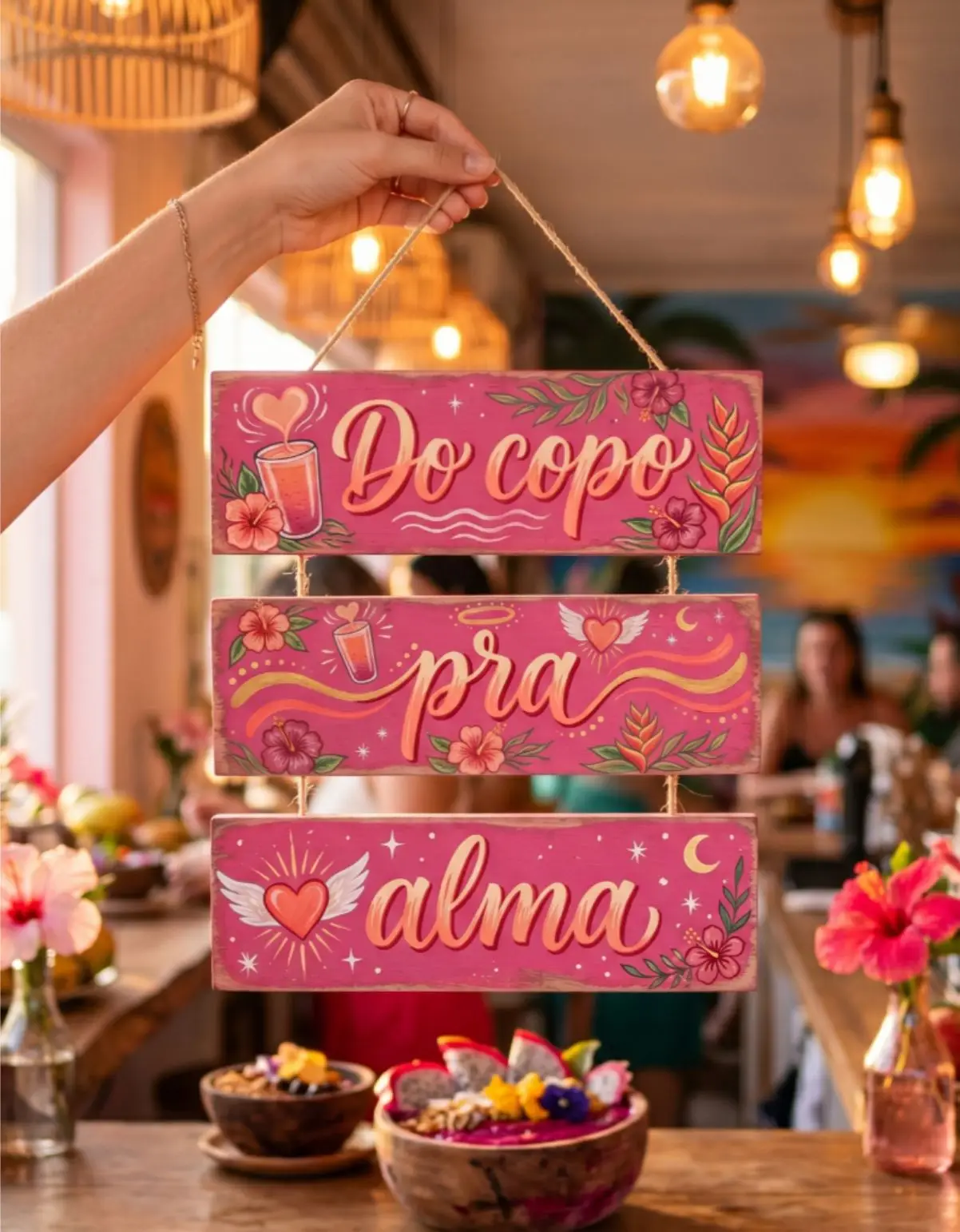 Placa 3 Partes - Do copo pra Alma - Imagem 1