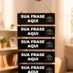 Placa Sisal Personalizada - 5 Partes