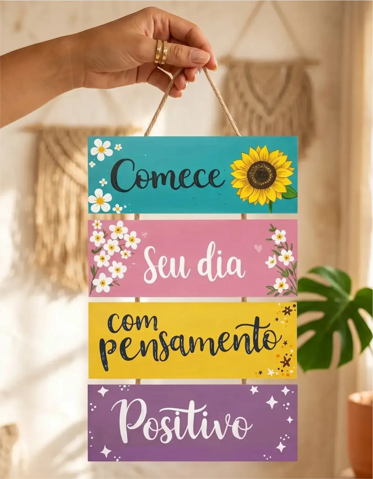 pq-new09 Placa 4 Partes - Comece seu dia - Imagem 1