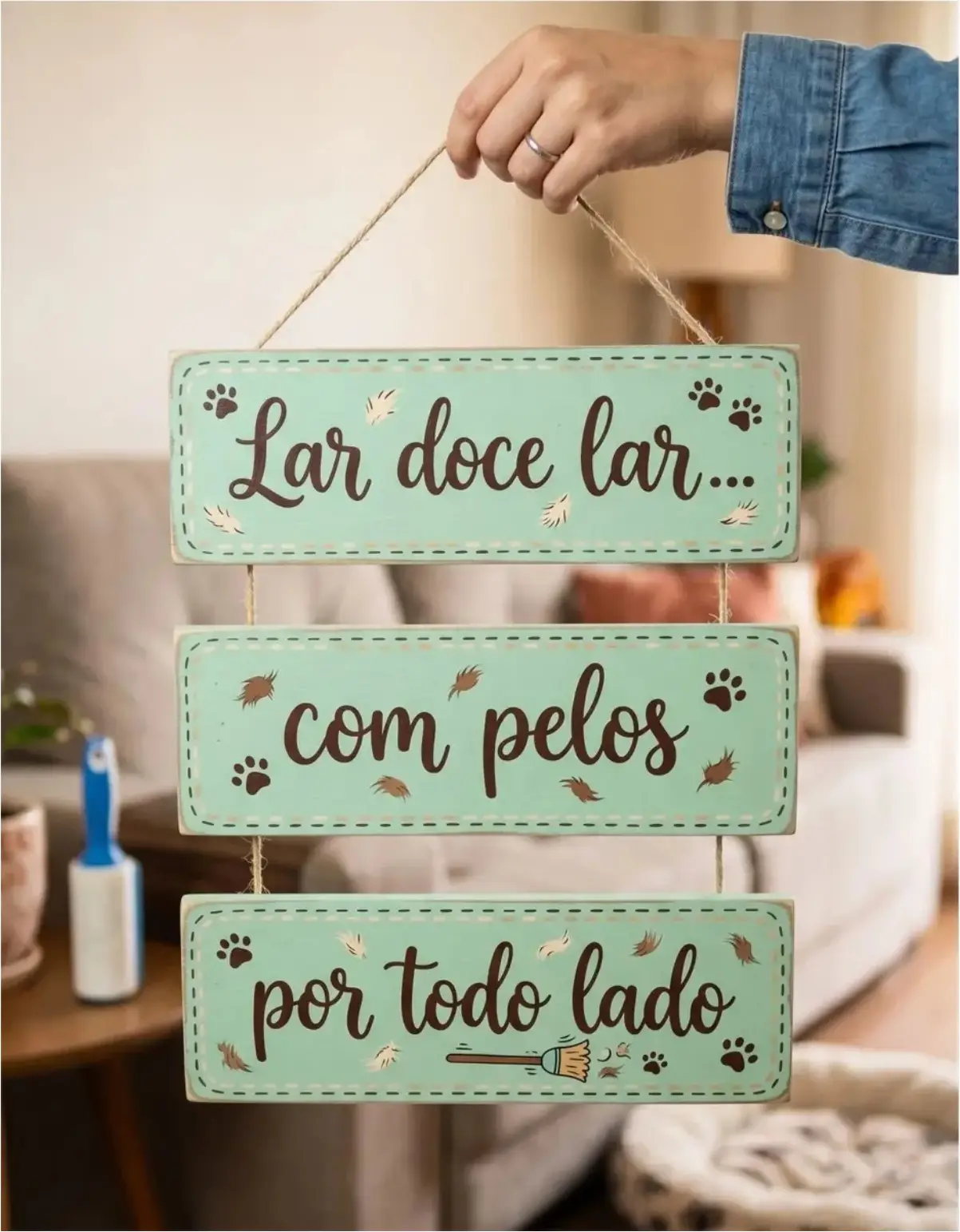 Placa 3 Partes - Lar doce Lar - Imagem 1