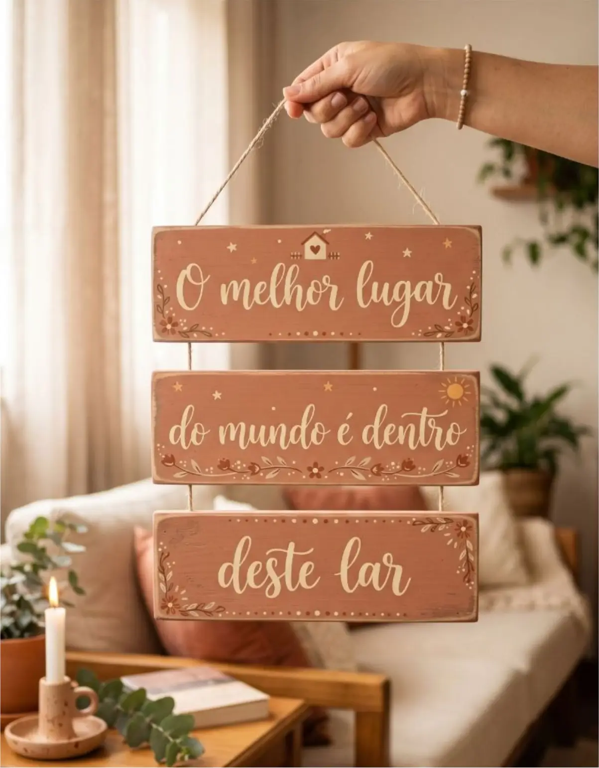 Placa 3 Partes - O melhor lugar do mundo - Imagem 1