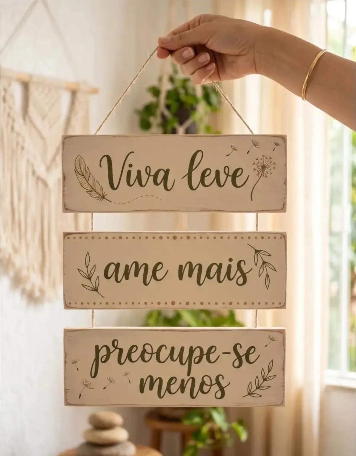 Placa 3 Partes - Viva leve - Imagem 1