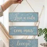 Placa 3 Partes - Leve a vida