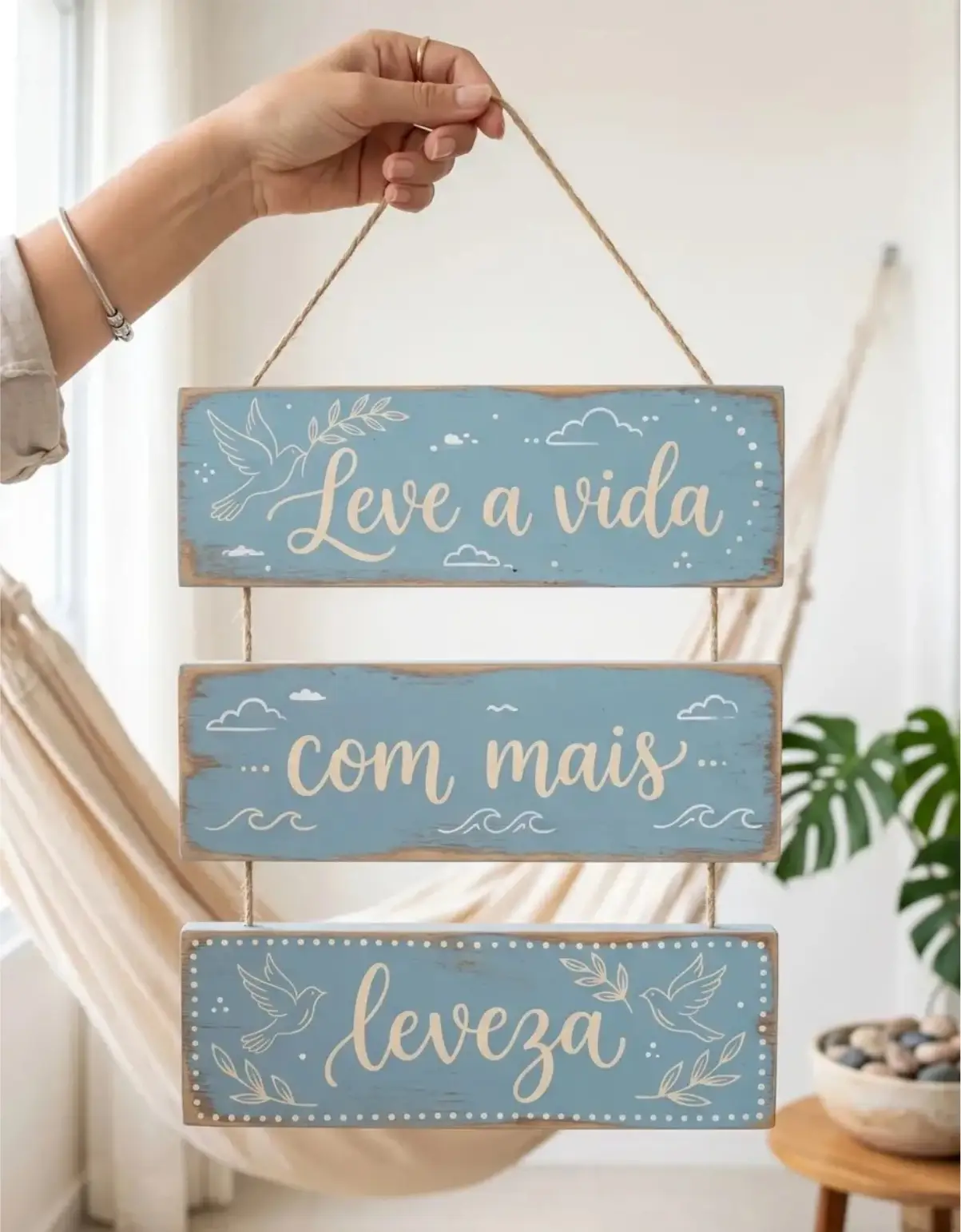Placa 3 Partes - Leve a vida - Imagem 1