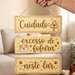 Placa 3 Partes - Excesso de Fofura