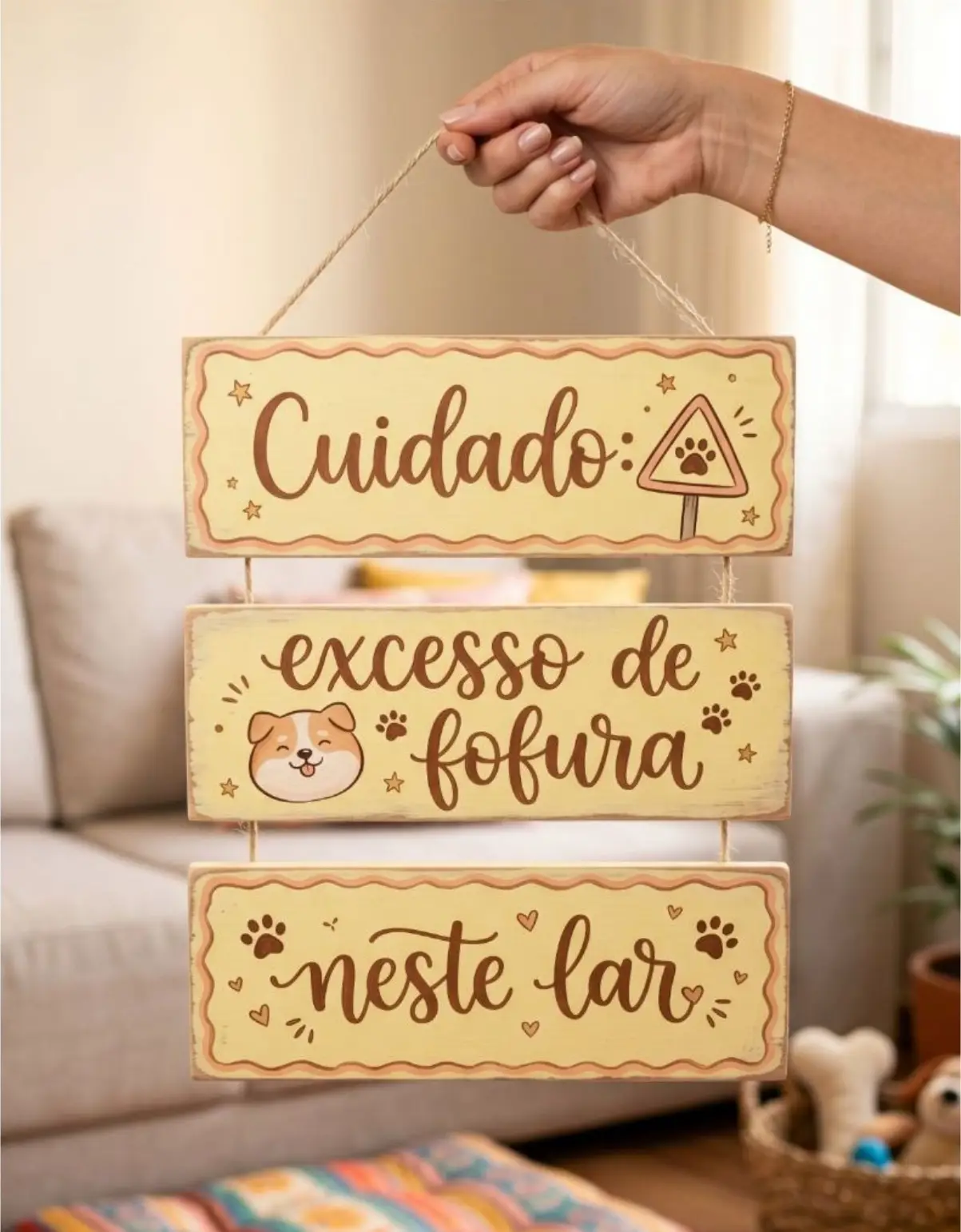 pq-new132 Placa 3 Partes - Excesso de Fofura - Imagem 1