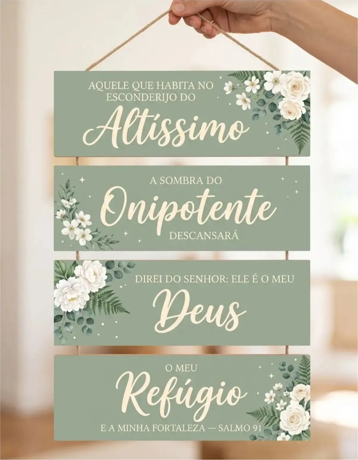Placa 4 Partes - Ele é o meu Deus - Imagem 1