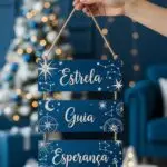 Placa 3 Partes - Estrela Guia