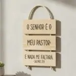 Placa 3 Partes - O Senhor é o meu Pastor