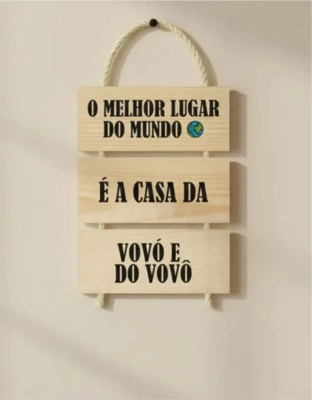 Placa 3 Partes - O Melhor lugar do Mundo - Imagem 1