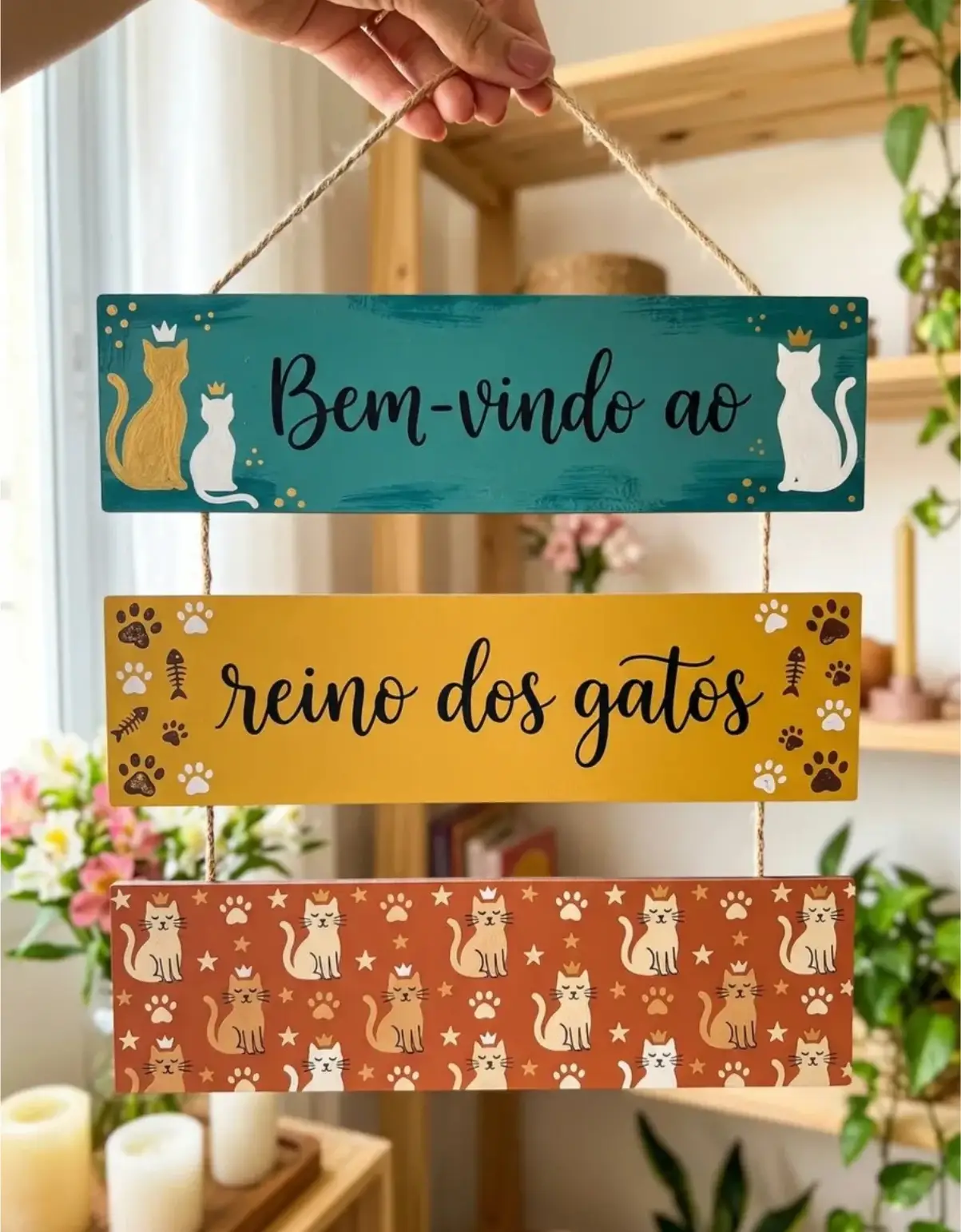 Placa 3 Partes - Reino dos Gatos - Imagem 1