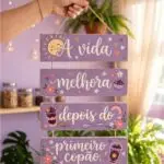 Placa 4 Partes - A vida melhora depois do 1º copão