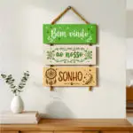 Placa 3 Partes - Bem Vindo ao nosso sonho