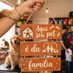 Placa 3 Partes - Aqui seu pet