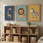 Kit 3 Quadros - Selva infantil