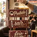 Placa 3 Partes - Proibido sair feio