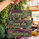 Placa 3 Partes - Energia que vem da Natureza