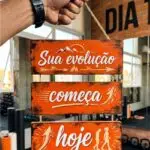 Placa 3 Partes - Sua evolução começa Hoje