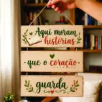 Placa 3 Partes - Aqui moram histórias