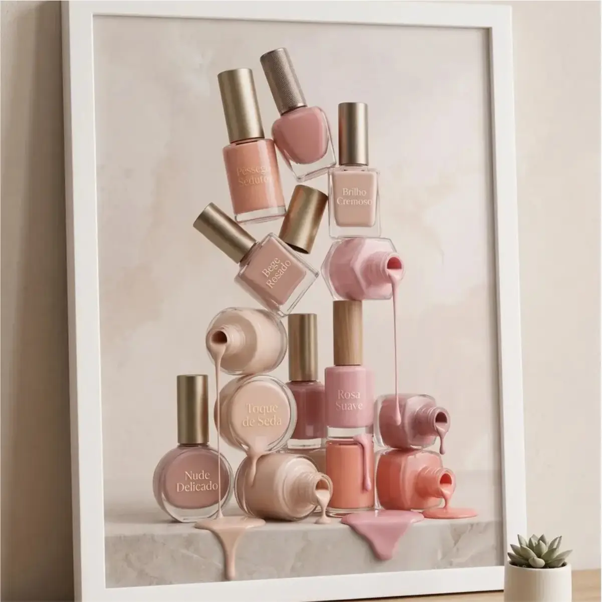 Quadro Decorativo - Pilha de Esmaltes - Imagem 1