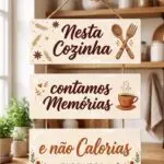 Placa 3 Partes - Nesta Cozinha