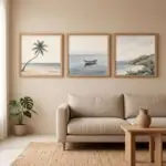 Kit 3 Quadro 20x20 - Trio Coqueiro