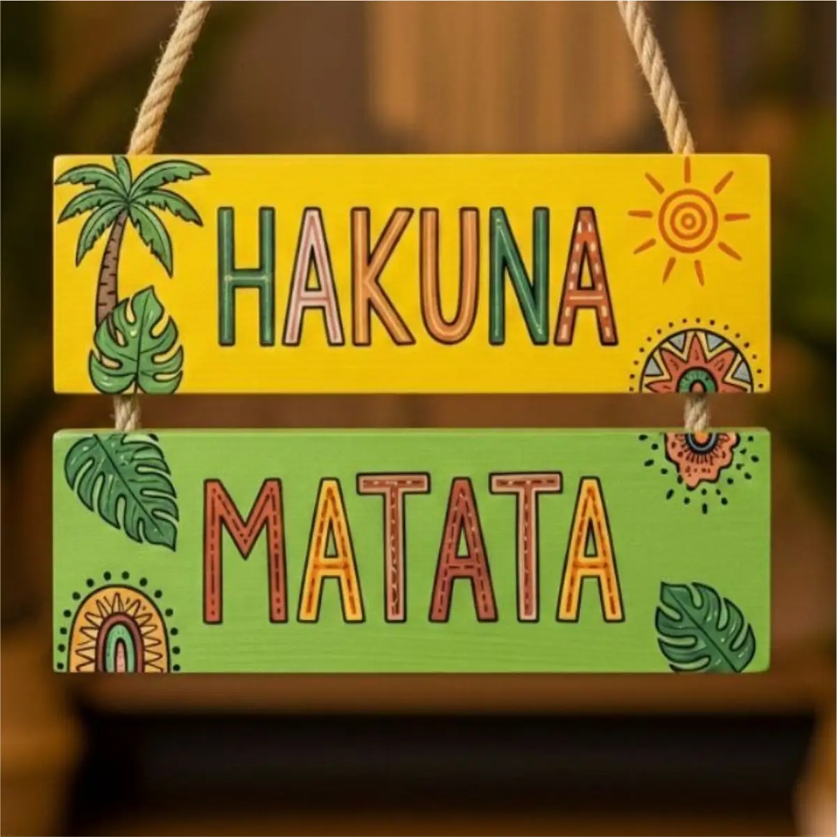 Placa 2 Partes - HAKUNA MATATA - Imagem 1